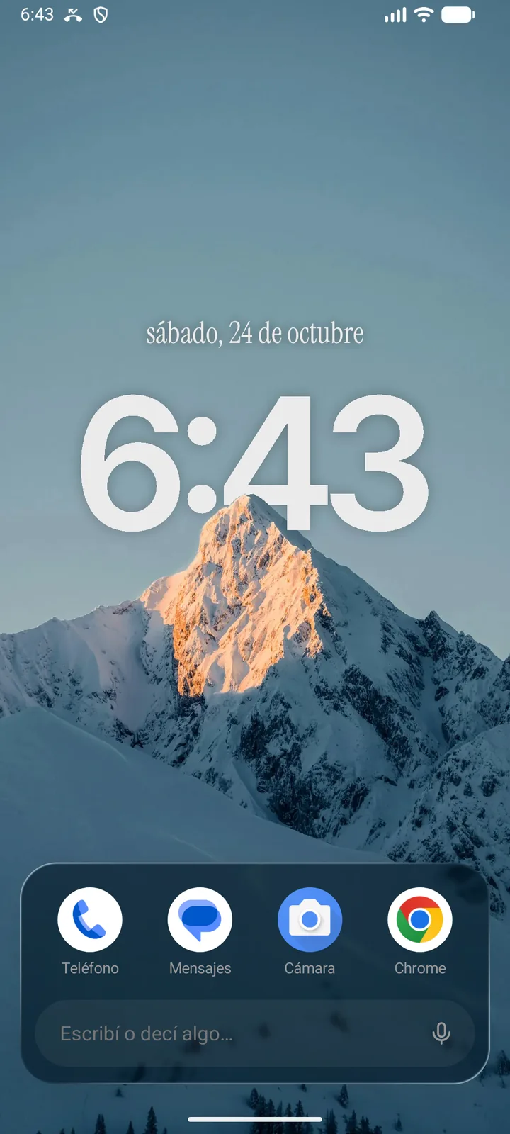 Estilo Portada con una montaña